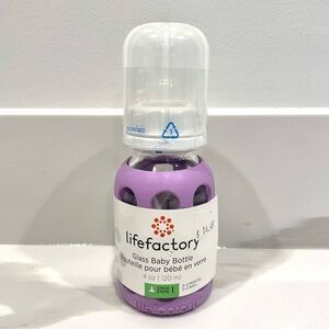 🟣2/$20 NEW Life Factory Glass Baby Bottle